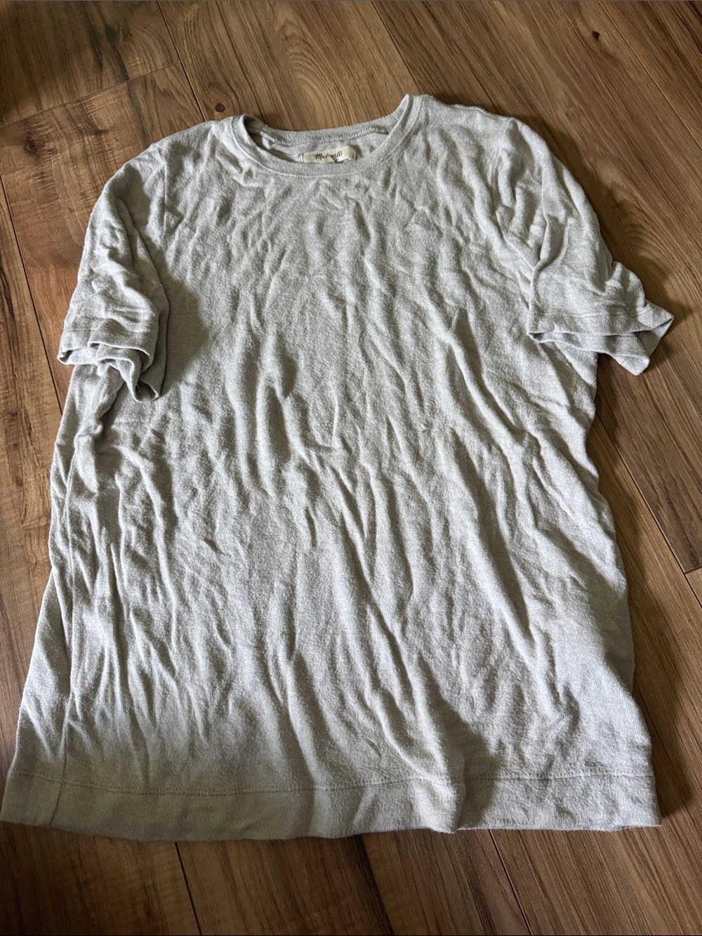 Madewell Light Gray women’s Crew Neck T-Shirt